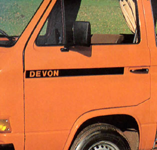 1980 VW T25 Devon Sundowner Side Strip And Logo