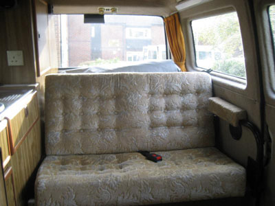 1980 VW T25 Devon Eurovette Rear Seat Bed